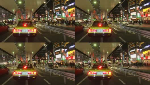 东京夜间城市驾驶高清在线视频素材下载