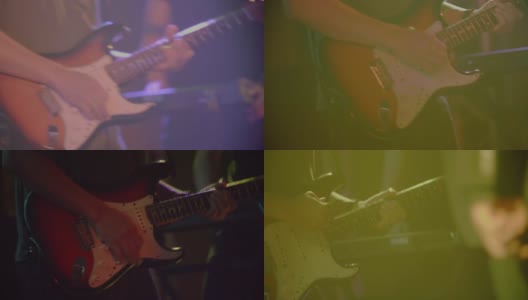 吉他手弹吉他高清在线视频素材下载