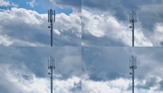 通信塔5G，延时4K高清在线视频素材下载