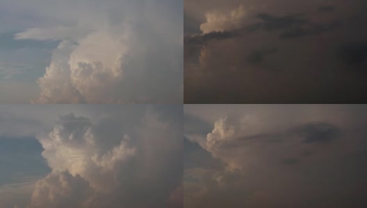 戏剧性的大气全景观看4K延时镜头的蓝天和美丽的夏天的云视频剪辑。高清在线视频素材下载