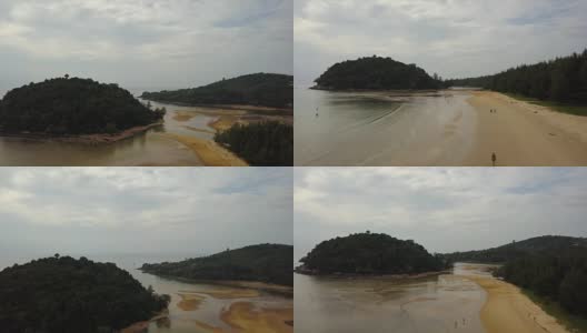 白天普吉岛海岸线著名海滩航拍4k泰国全景图高清在线视频素材下载