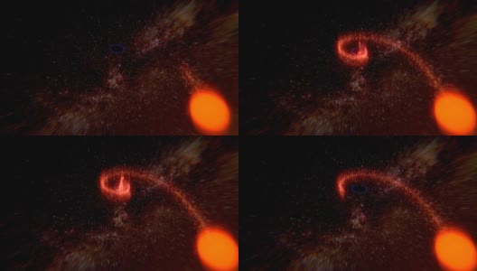 黑洞吞噬恒星(高清)高清在线视频素材下载