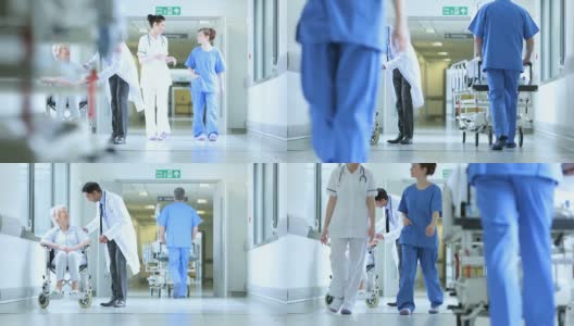 医务人员工作繁忙的医院设施高清在线视频素材下载