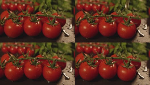 4K慢动作-洗涤番茄高清在线视频素材下载