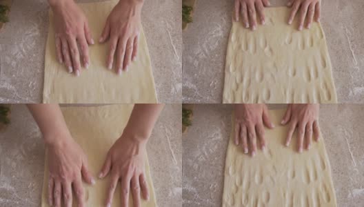 自制的奶酪卷。白干酪面包高清在线视频素材下载