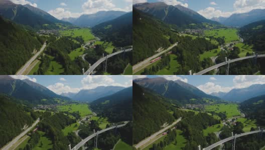 俯瞰瑞士马德里市高清在线视频素材下载