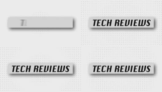“技术评论”3D图形(白色-黑色)。高清在线视频素材下载