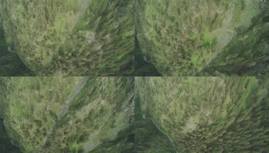 高加索山脉河流和雪山高加索美丽自然格鲁吉亚动物水墙无人机全高清高清在线视频素材下载