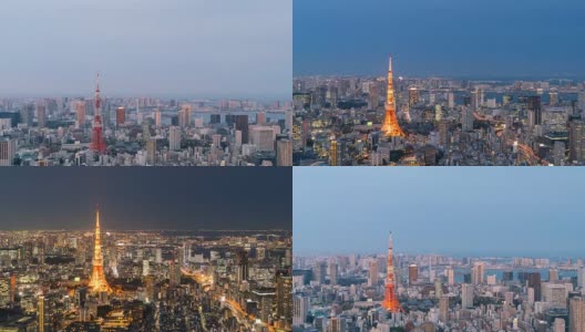 日以继夜的东京时光流逝高清在线视频素材下载