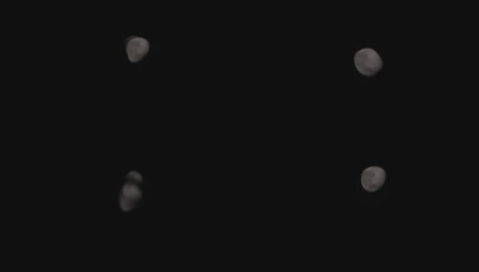月亮倒映在水面上及其起伏高清在线视频素材下载