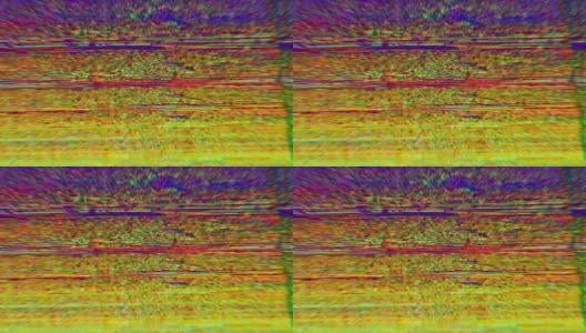 抽象坏电视模仿闪光彩虹背景。循环录像高清在线视频素材下载