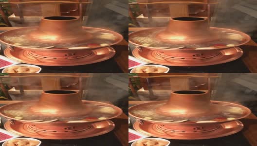 火锅，中国菜高清在线视频素材下载