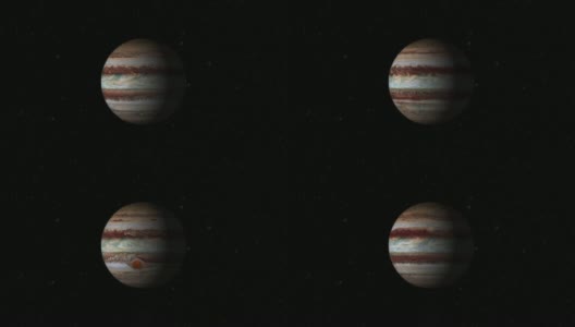 旋转行星木星-全中心高清在线视频素材下载