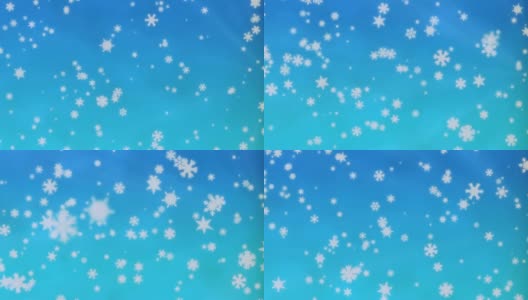 Big Snowflakes Falling | Winter Snowfall |圣诞快乐，新年快乐高清在线视频素材下载