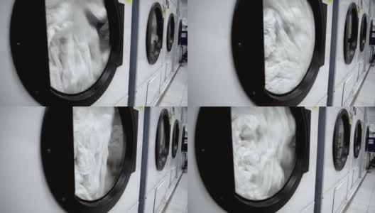 洗衣机洗衣服高清在线视频素材下载