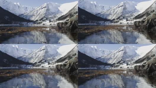 挪威的风景和景观:索格尼峡湾地区高清在线视频素材下载