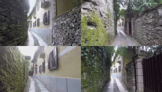 狭窄的意大利古街高清在线视频素材下载