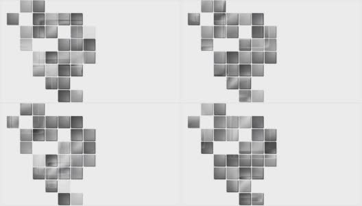 灰色技术几何方块抽象视频动画高清在线视频素材下载