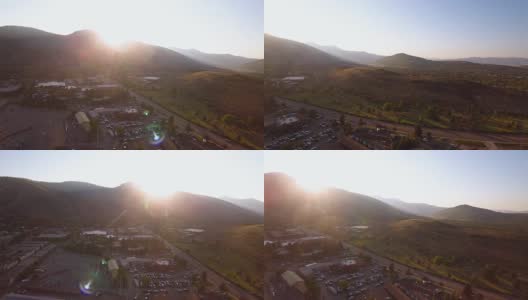 空中公园城市，犹他州镇高清在线视频素材下载