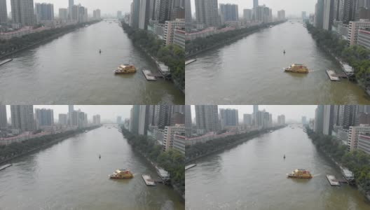 大城市的河运高清在线视频素材下载