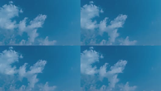 美丽的天空和云彩的背景。积云的天空与云天气的自然。Cloudscape 4K时间推移。高清在线视频素材下载