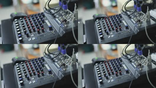 音频混音控制台的控制高清在线视频素材下载