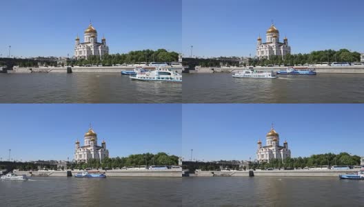 救世主大教堂(日)，莫斯科，俄罗斯高清在线视频素材下载