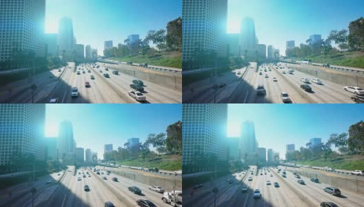 洛杉矶高速公路的视频，4K格式高清在线视频素材下载