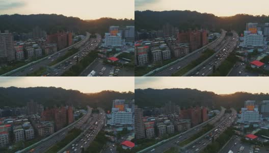 台北市公路隧道鸟瞰图高清在线视频素材下载