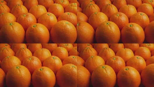 Passing Rows Of Oranges高清在线视频素材下载