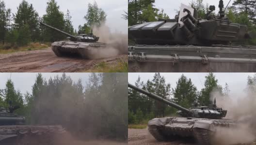 在夏日驾驶坦克高清在线视频素材下载