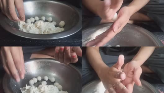 制作印度甜品rasgulla高清在线视频素材下载