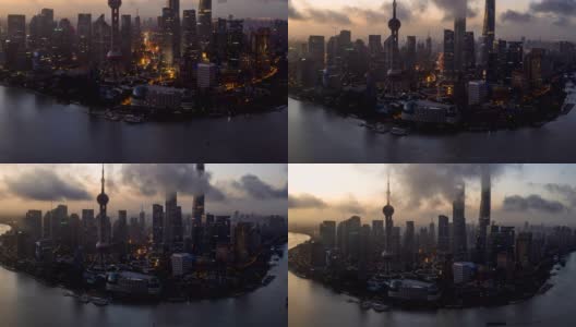 4K时光流逝——上海外滩之夜高清在线视频素材下载