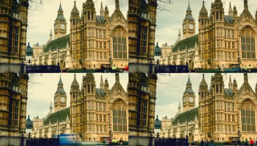伦敦，国会大厦和大本钟高清在线视频素材下载