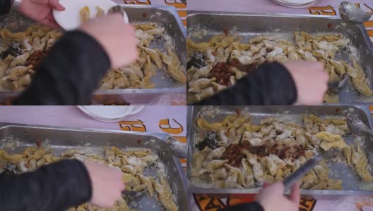 意大利面食标本高清在线视频素材下载