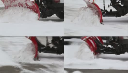 冬季扫雪高清在线视频素材下载