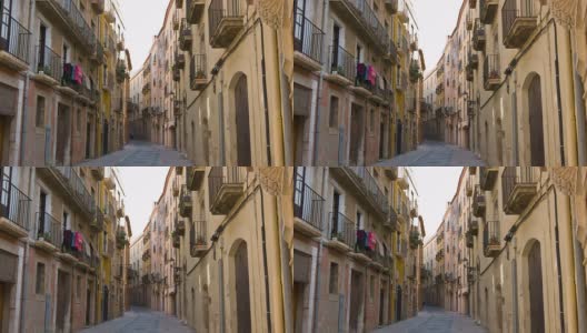 西班牙加泰罗尼亚的塔拉戈纳老城高清在线视频素材下载