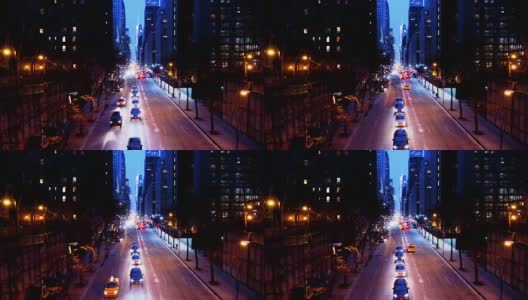 纽约—2017年12月28日:第42街西望的中央车站圣诞装饰视频高清在线视频素材下载