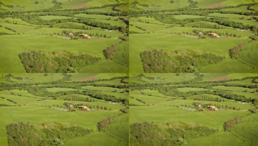 飞越意大利托斯卡纳美丽的风景高清在线视频素材下载