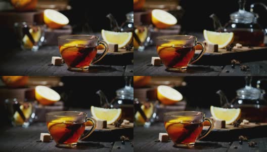 橙色的茶高清在线视频素材下载