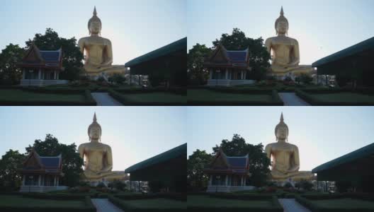 佛寺大佛。这是泰国最大的佛像高清在线视频素材下载