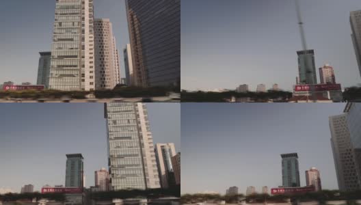 开车穿过中国上海。高清在线视频素材下载