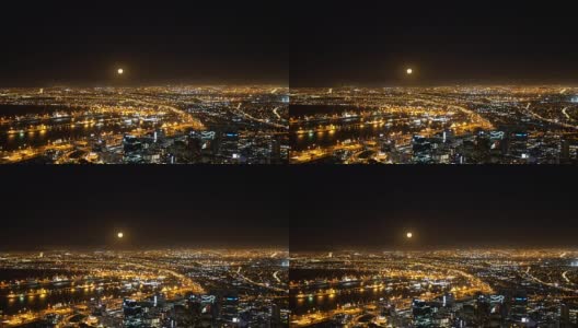 南非开普敦美丽的夜景高清在线视频素材下载