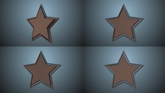 金属星的几何形状高清在线视频素材下载