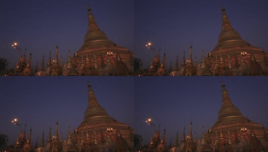 缅甸仰光大金寺高清在线视频素材下载