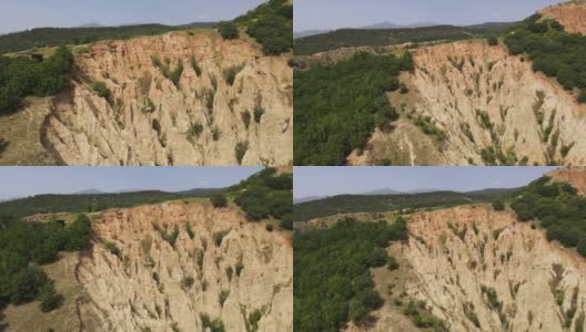 岩石形成的鸟瞰图Stob金字塔，里拉山，保加利亚高清在线视频素材下载
