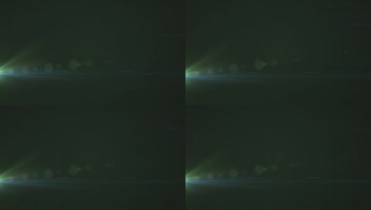 数字动画的绿色光点对黑色背景高清在线视频素材下载