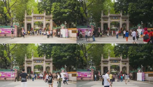 香港黄大仙祠的时间跨度高清在线视频素材下载