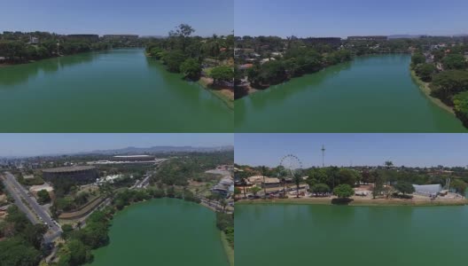 巴西贝洛奥里藏特市潘普拉湖高清在线视频素材下载