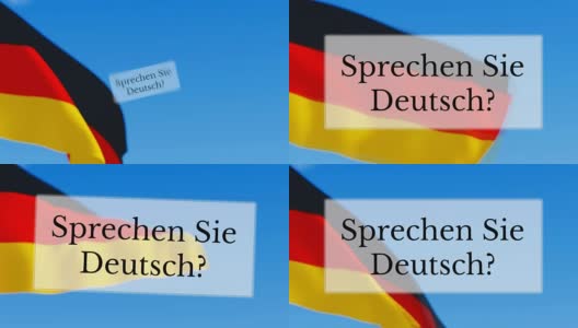 请说德语/您会说德语吗高清在线视频素材下载